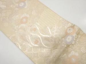 アンティーク　花・古典柄織り出し袋帯（材料）